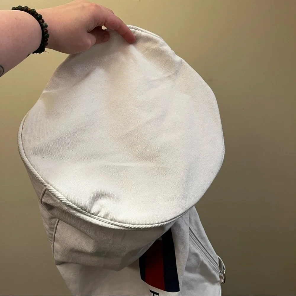 Vintage Tommy Hilfiger White Duffel Bag NWOT